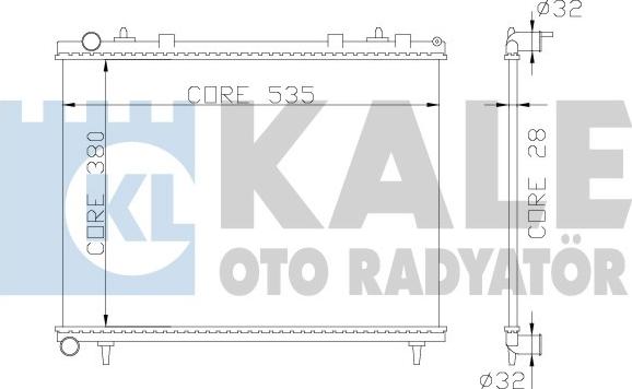 KALE OTO RADYATÖR 352400 - Radiators, Motora dzesēšanas sistēma autodraugiem.lv