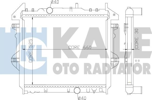 KALE OTO RADYATÖR 352600 - Radiators, Motora dzesēšanas sistēma autodraugiem.lv