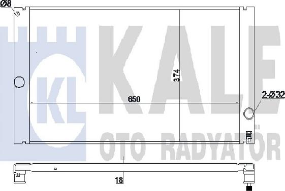 KALE OTO RADYATÖR 352800 - Radiators, Motora dzesēšanas sistēma autodraugiem.lv