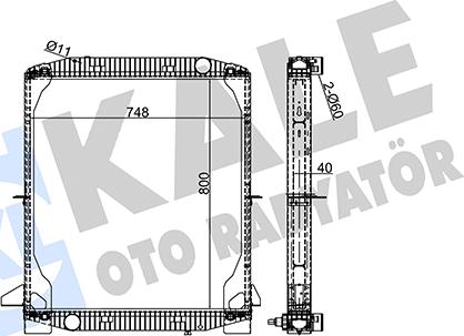 KALE OTO RADYATÖR 352820 - Radiators, Motora dzesēšanas sistēma autodraugiem.lv