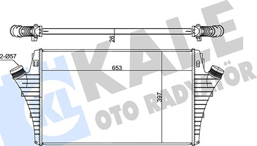 KALE OTO RADYATÖR 352355 - Starpdzesētājs autodraugiem.lv