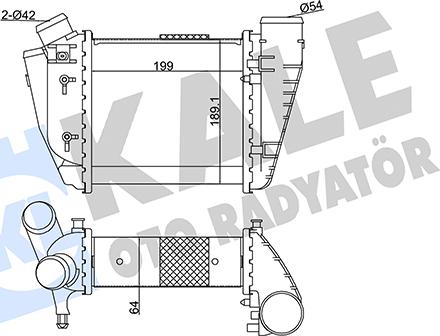 KALE OTO RADYATÖR 352385 - Starpdzesētājs autodraugiem.lv