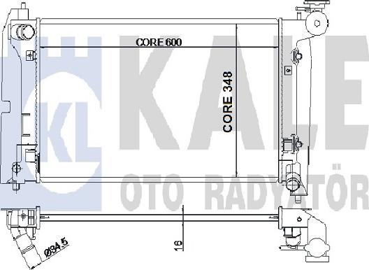 KALE OTO RADYATÖR 352700 - Radiators, Motora dzesēšanas sistēma autodraugiem.lv