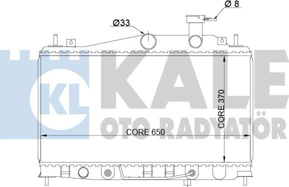 KALE OTO RADYATÖR 357900 - Radiators, Motora dzesēšanas sistēma autodraugiem.lv