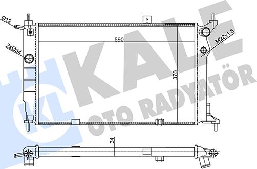 KALE OTO RADYATÖR 357005 - Radiators, Motora dzesēšanas sistēma autodraugiem.lv