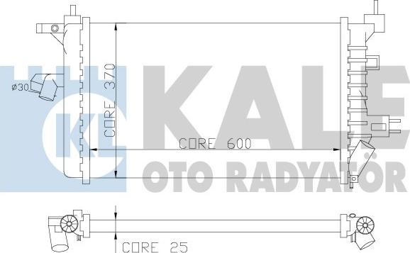 KALE OTO RADYATÖR 357800 - Radiators, Motora dzesēšanas sistēma autodraugiem.lv