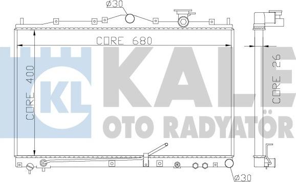 KALE OTO RADYATÖR 369400 - Radiators, Motora dzesēšanas sistēma autodraugiem.lv
