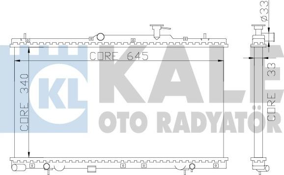 KALE OTO RADYATÖR 369000 - Radiators, Motora dzesēšanas sistēma autodraugiem.lv