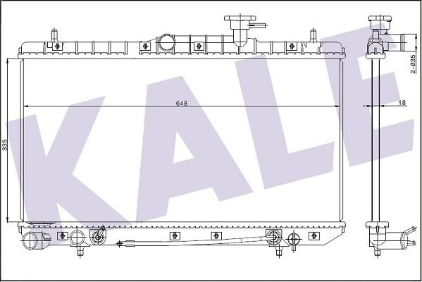 KALE OTO RADYATÖR 369100 - Radiators, Motora dzesēšanas sistēma autodraugiem.lv