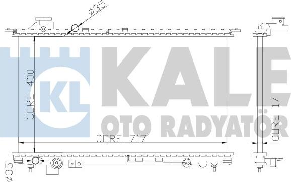 KALE OTO RADYATÖR 369300 - Radiators, Motora dzesēšanas sistēma autodraugiem.lv