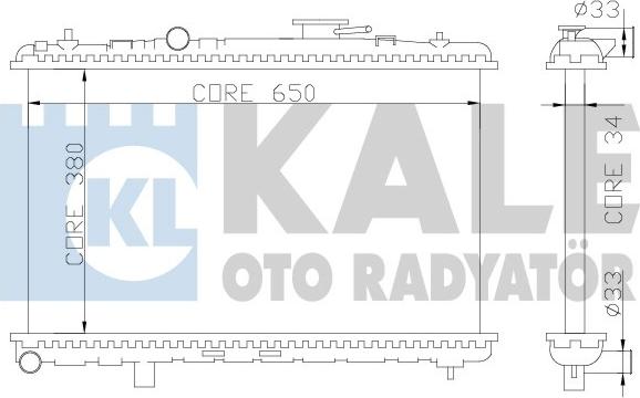 KALE OTO RADYATÖR 369200 - Radiators, Motora dzesēšanas sistēma autodraugiem.lv