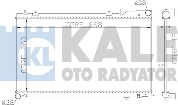 KALE OTO RADYATÖR 364900 - Radiators, Motora dzesēšanas sistēma autodraugiem.lv