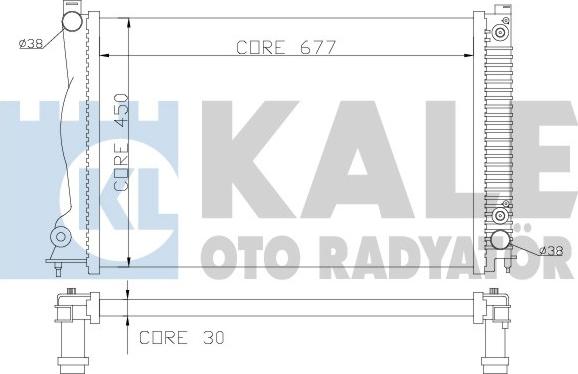 KALE OTO RADYATÖR 364600 - Radiators, Motora dzesēšanas sistēma autodraugiem.lv