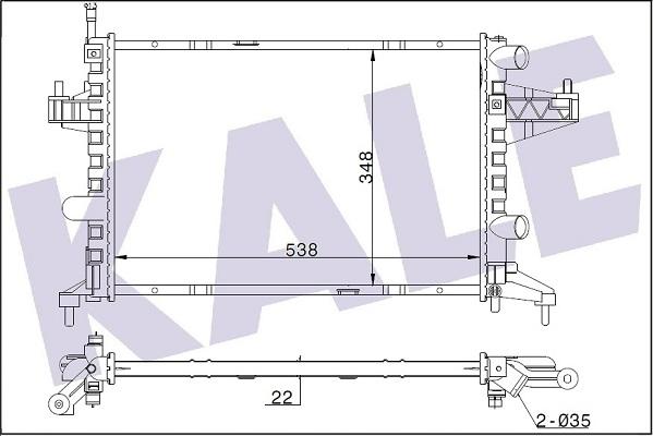 KALE OTO RADYATÖR 364300 - Radiators, Motora dzesēšanas sistēma autodraugiem.lv