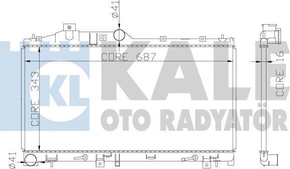 KALE OTO RADYATÖR 365000 - Radiators, Motora dzesēšanas sistēma autodraugiem.lv