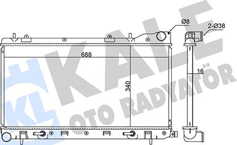 KALE OTO RADYATÖR 365100 - Radiators, Motora dzesēšanas sistēma autodraugiem.lv