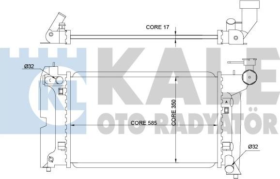 KALE OTO RADYATÖR 366900 - Radiators, Motora dzesēšanas sistēma autodraugiem.lv