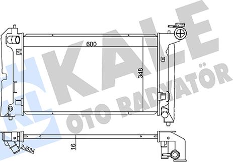 KALE OTO RADYATÖR 366200 - Radiators, Motora dzesēšanas sistēma autodraugiem.lv