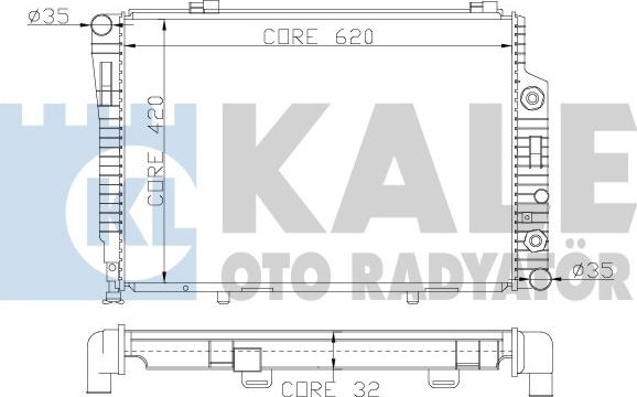 KALE OTO RADYATÖR 360300 - Radiators, Motora dzesēšanas sistēma autodraugiem.lv