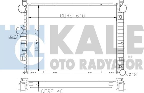 KALE OTO RADYATÖR 360700 - Radiators, Motora dzesēšanas sistēma autodraugiem.lv