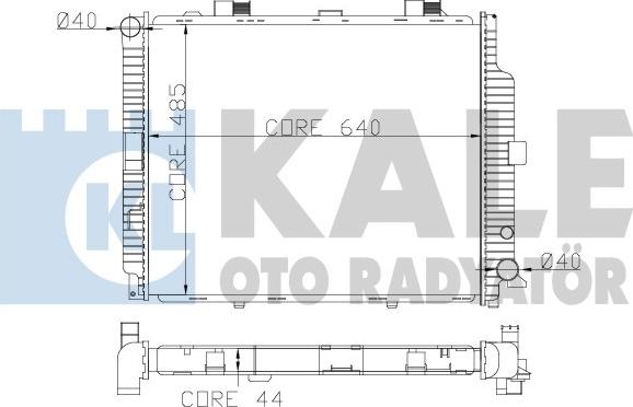 KALE OTO RADYATÖR 361500 - Radiators, Motora dzesēšanas sistēma autodraugiem.lv