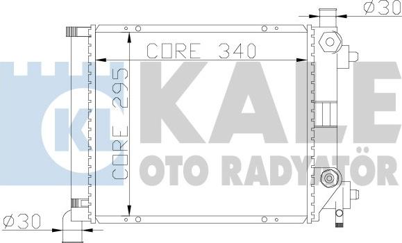 KALE OTO RADYATÖR 361200 - Radiators, Motora dzesēšanas sistēma autodraugiem.lv