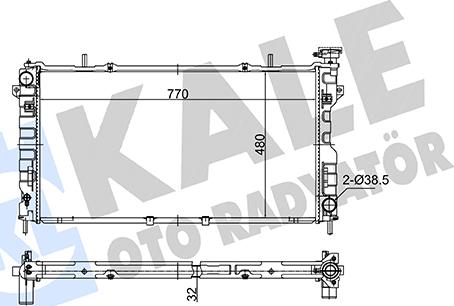 KALE OTO RADYATÖR 361785 - Radiators, Motora dzesēšanas sistēma autodraugiem.lv