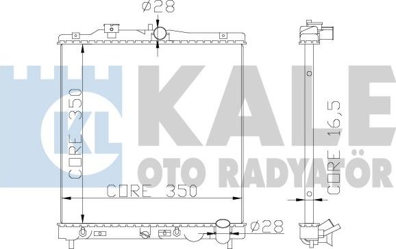 KALE OTO RADYATÖR 368900 - Radiators, Motora dzesēšanas sistēma autodraugiem.lv