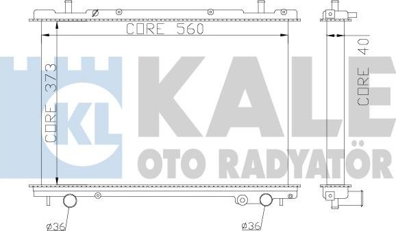 KALE OTO RADYATÖR 368400 - Radiators, Motora dzesēšanas sistēma autodraugiem.lv