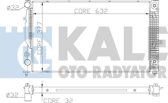 KALE OTO RADYATÖR 368000 - Radiators, Motora dzesēšanas sistēma autodraugiem.lv