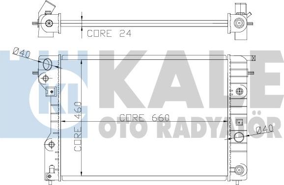 KALE OTO RADYATÖR 363900 - Radiators, Motora dzesēšanas sistēma autodraugiem.lv