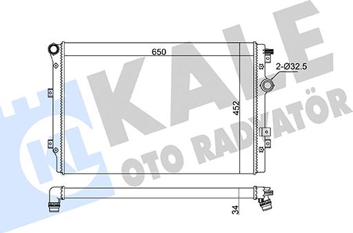 KALE OTO RADYATÖR 363095 - Radiators, Motora dzesēšanas sistēma autodraugiem.lv