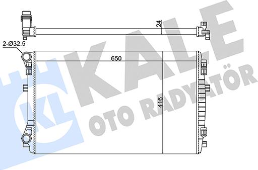 KALE OTO RADYATÖR 363145 - Radiators, Motora dzesēšanas sistēma autodraugiem.lv