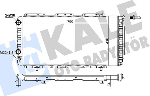 KALE OTO RADYATÖR 363140 - Radiators, Motora dzesēšanas sistēma autodraugiem.lv