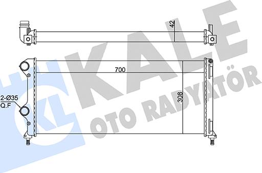 KALE OTO RADYATÖR 363115 - Radiators, Motora dzesēšanas sistēma autodraugiem.lv