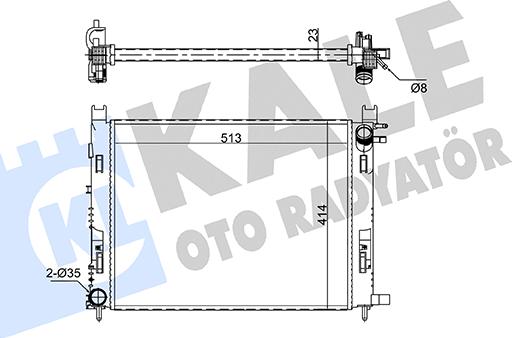 KALE OTO RADYATÖR 363120 - Radiators, Motora dzesēšanas sistēma autodraugiem.lv