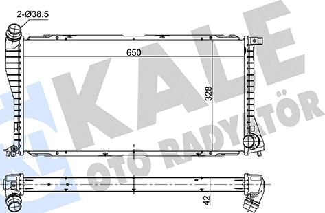 KALE OTO RADYATÖR 363295 - Radiators, Motora dzesēšanas sistēma autodraugiem.lv