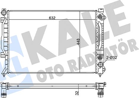 KALE OTO RADYATÖR 363290 - Radiators, Motora dzesēšanas sistēma autodraugiem.lv