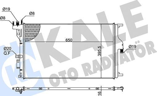 KALE OTO RADYATÖR 363210 - Zemas temperatūras dzesētājs, Starpdzesētājs autodraugiem.lv