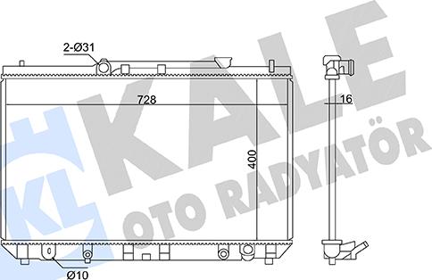 KALE OTO RADYATÖR 362955 - Radiators, Motora dzesēšanas sistēma autodraugiem.lv