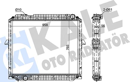 KALE OTO RADYATÖR 362850 - Radiators, Motora dzesēšanas sistēma autodraugiem.lv