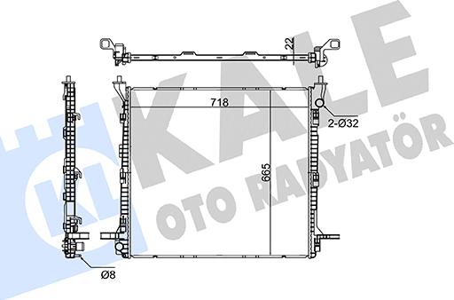 KALE OTO RADYATÖR 362865 - Radiators, Motora dzesēšanas sistēma autodraugiem.lv