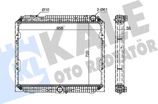 KALE OTO RADYATÖR 362830 - Radiators, Motora dzesēšanas sistēma autodraugiem.lv