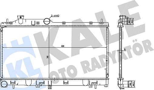 KALE OTO RADYATÖR 362365 - Radiators, Motora dzesēšanas sistēma autodraugiem.lv