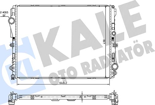 KALE OTO RADYATÖR 362255 - Radiators, Motora dzesēšanas sistēma autodraugiem.lv