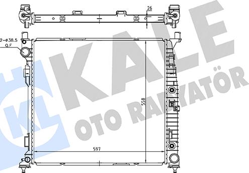 KALE OTO RADYATÖR 362260 - Radiators, Motora dzesēšanas sistēma autodraugiem.lv