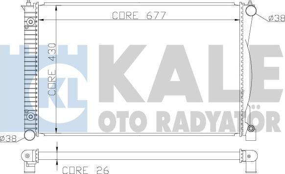 KALE OTO RADYATÖR 367500 - Radiators, Motora dzesēšanas sistēma autodraugiem.lv