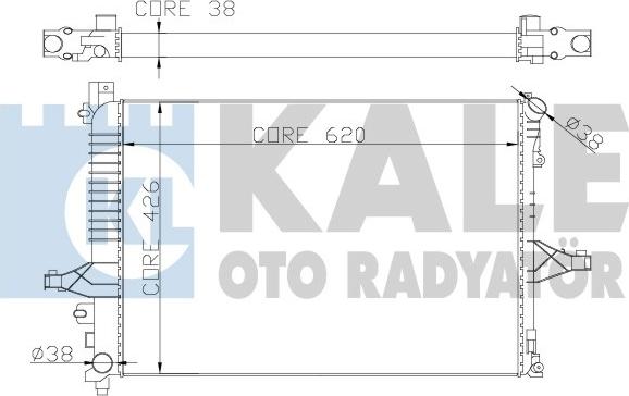 KALE OTO RADYATÖR 367200 - Radiators, Motora dzesēšanas sistēma autodraugiem.lv
