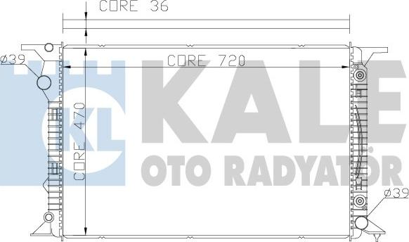 KALE OTO RADYATÖR 367700 - Radiators, Motora dzesēšanas sistēma autodraugiem.lv