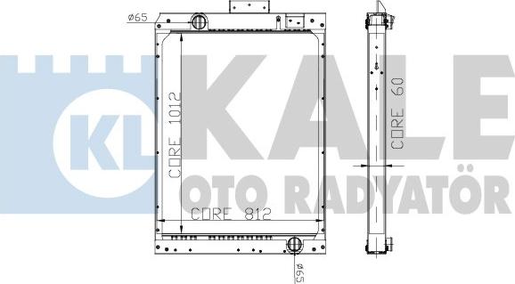 KALE OTO RADYATÖR 304500 - Radiators, Motora dzesēšanas sistēma autodraugiem.lv